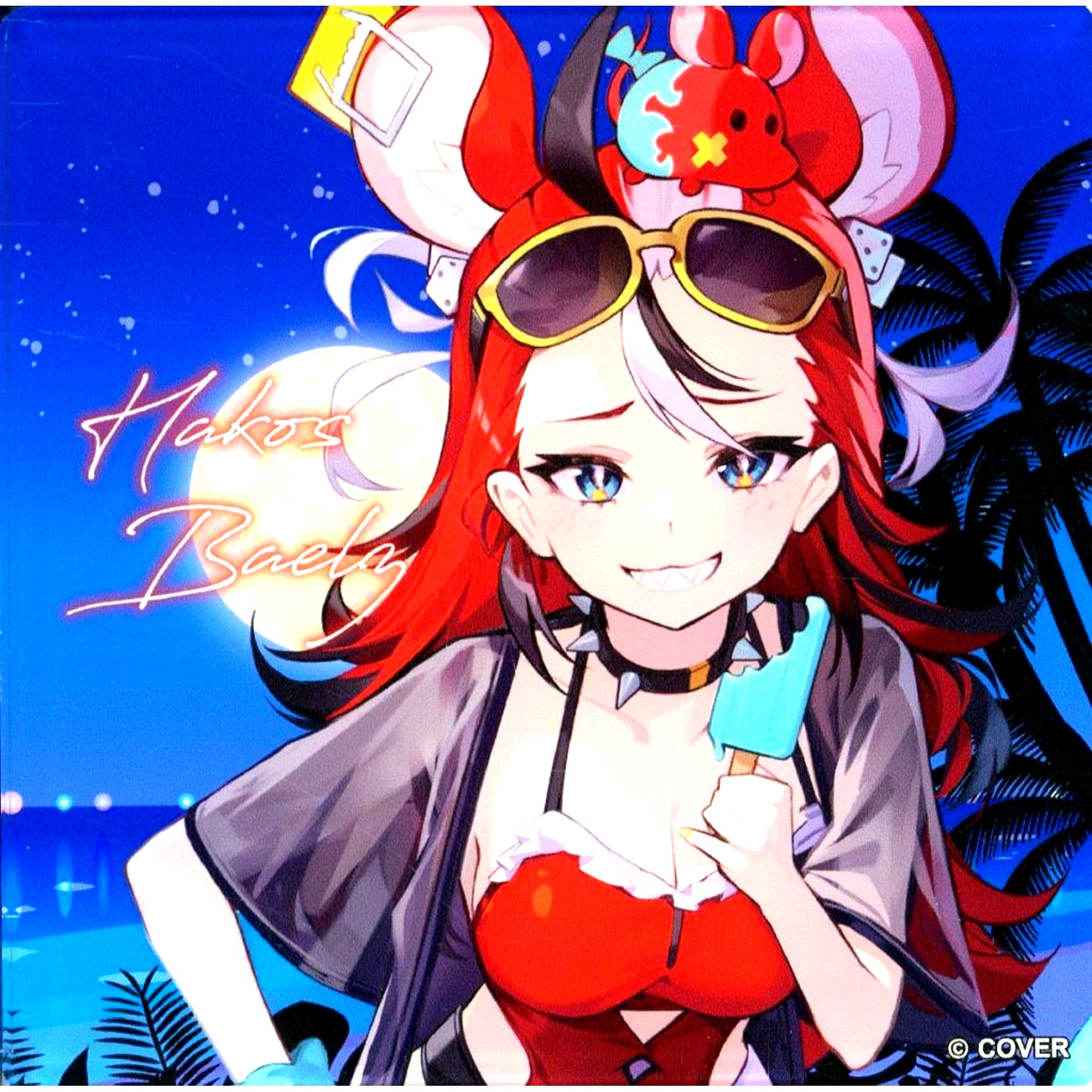 Hakos Baelz C Virtual YouTuber hololive Holo Natsu Paradise POP UP SHOP Acrylic Coaster [USED]