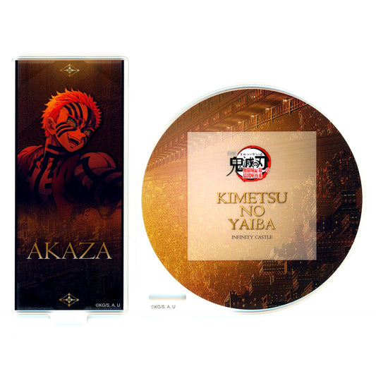 Akaza Demon Slayer Infinity Castle Arc Chapter 1 Akaza Returns ufotable Cafe Machi Asobi CAFE Kessen no Hibuta o Kiru Teaser Period Chapter 1 Key Visual Random Acrylic Coaster B [USED]