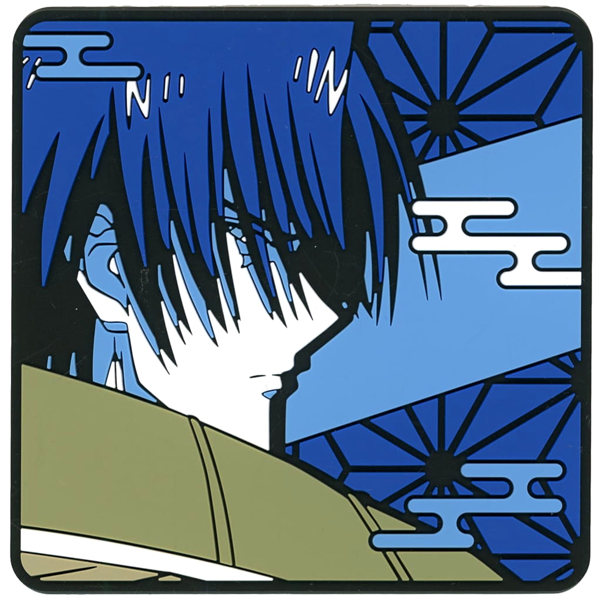 Rurouni Kenshin: Kyoto Disturbance Aoshi Shinomori Ichiban Kuji Rubber Coaster Prize E [USED]