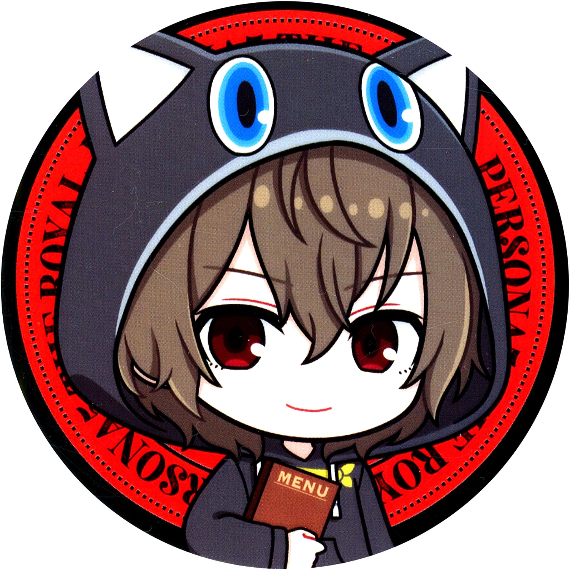 Goro Akechi Persona 5 Royal Persona 5 The Phantom X AMOCAFE Collab Cafe Drink Menu Order Bonus Coaster [USED]