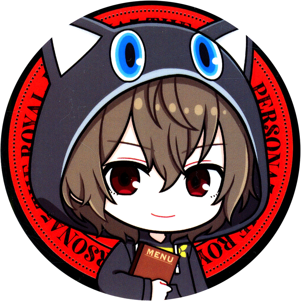 Goro Akechi Persona 5 Royal Persona 5 The Phantom X AMOCAFE Collab Cafe Drink Menu Order Bonus Coaster [USED]