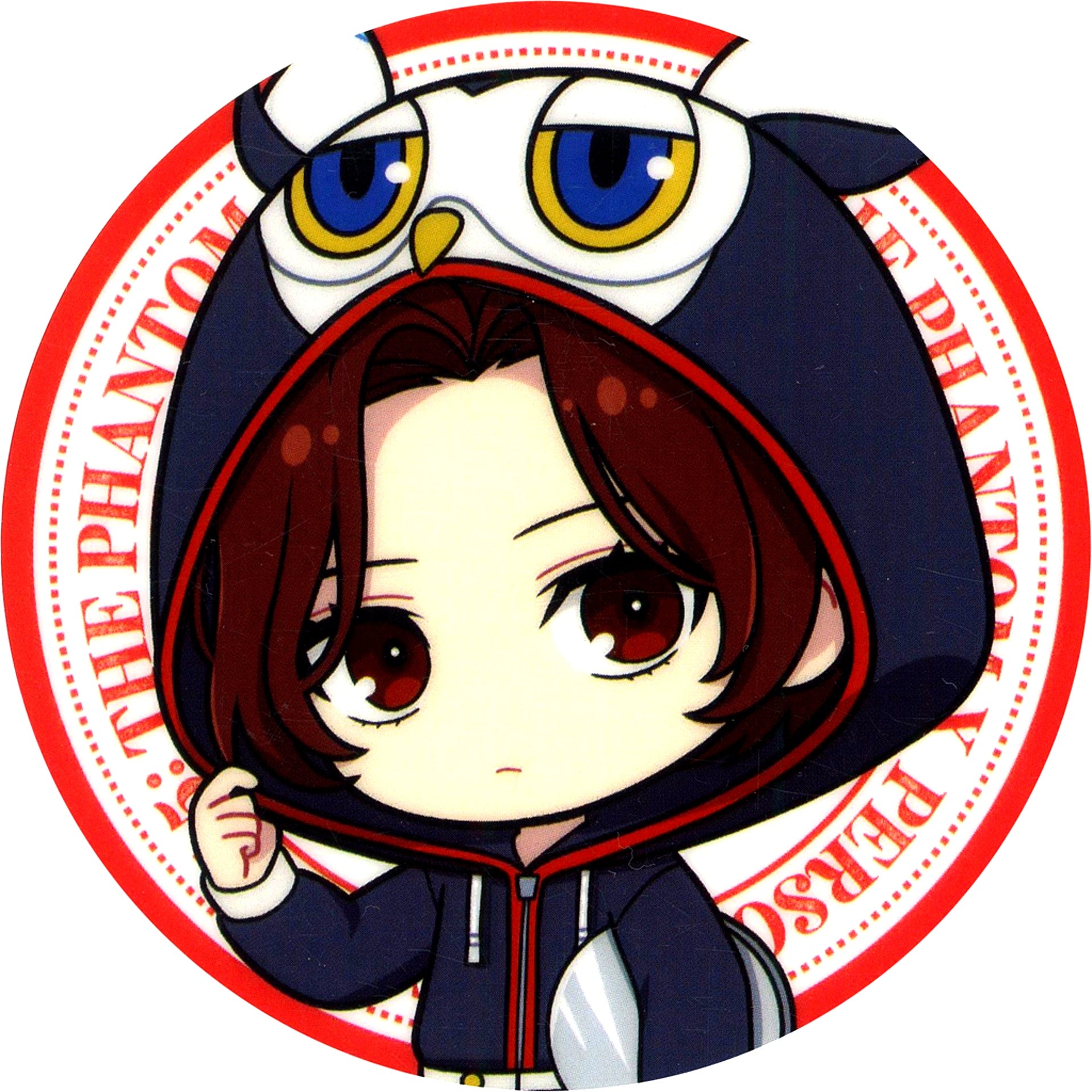 Protagonist P5X Persona 5 Royal & Persona 5 The Phantom X x AMOCAFE Collaboration Cafe Drink Menu Order Bonus Coaster [USED]