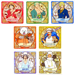 Set of 7 ONE PIECE Premier Summer 2025 Universal Studios Japan Limited Sanji's Pirates Restaurant Special Coaster Drink Order Bonus [USED]