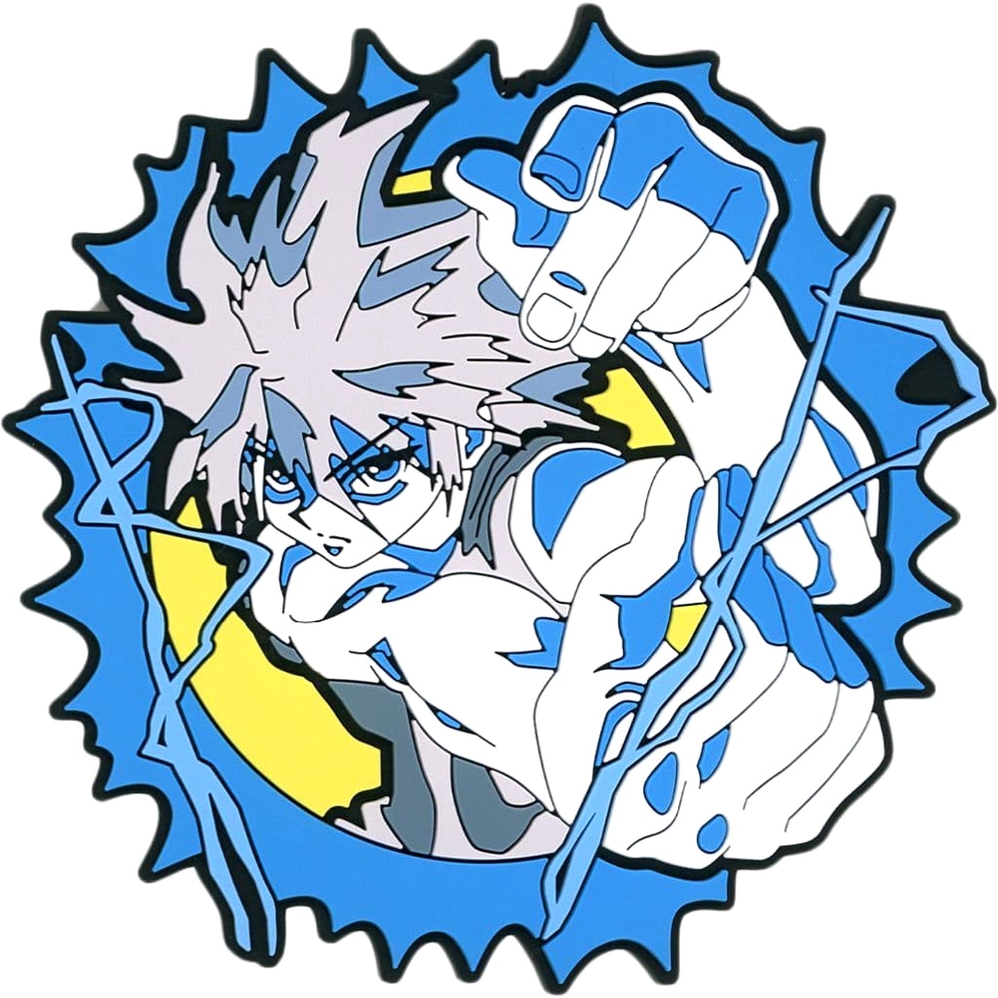 Hunter x Hunter Killua Zoldyck Rubber Coaster Ichiban Kuji Chimera Ant 2 Rubber Collection Coaster Prize G [USED]