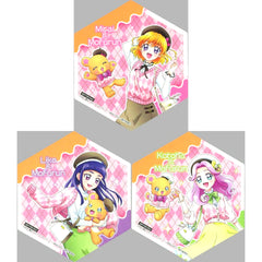 Set of 3 Coaster Maho Girls PreCure!! MIRAI DAYS Goods Fair in animate Target Product Purchase Bonus [USED]