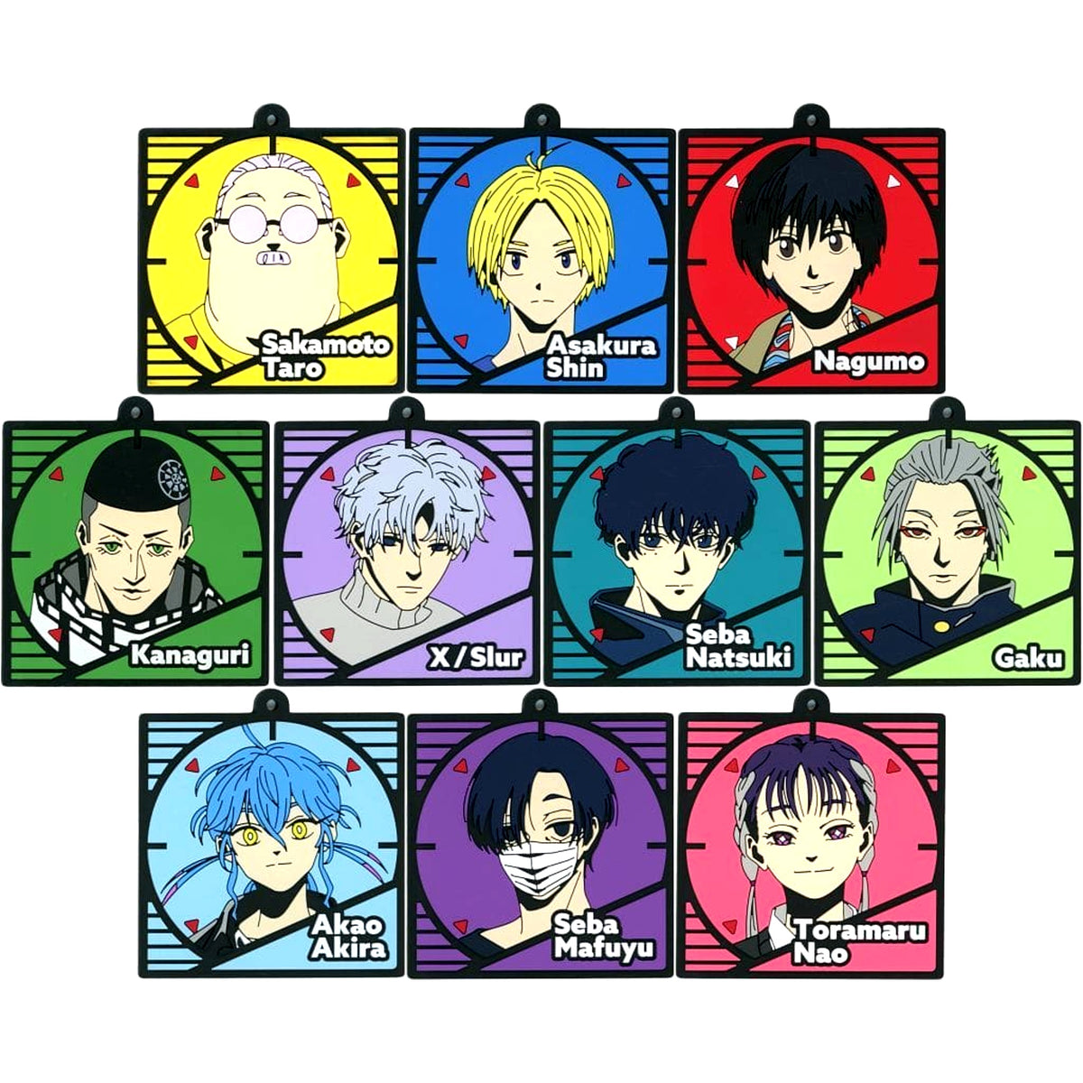 Taro Sakamoto & Others Sakamoto Days All 10 Types Set Ichiban Kuji Vol.3 Rubber Coaster Prize I [USED]
