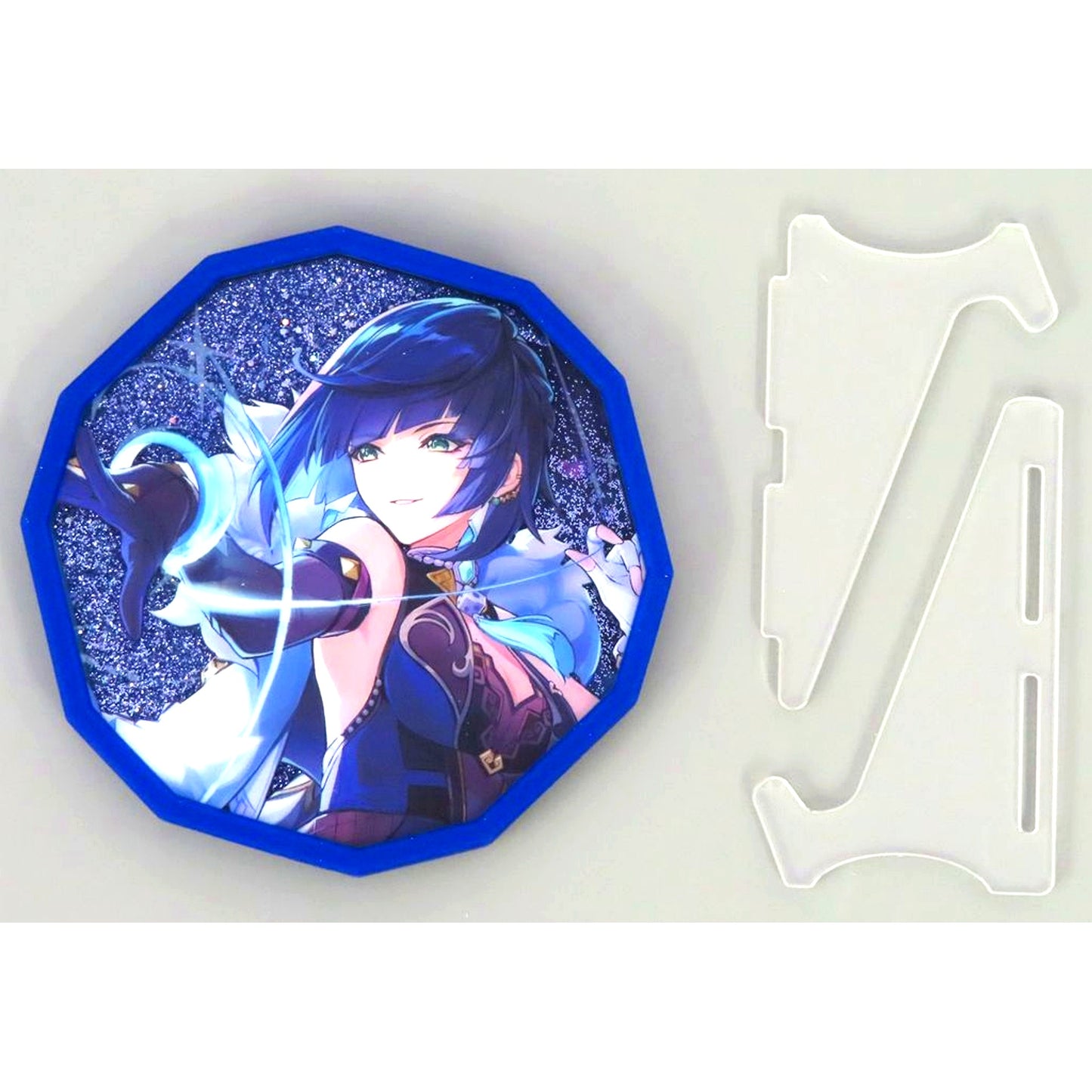 Yelan Genius Invokation TCG Duel Series Genshin Quicksand Acrylic Coaster China Limited [USED]
