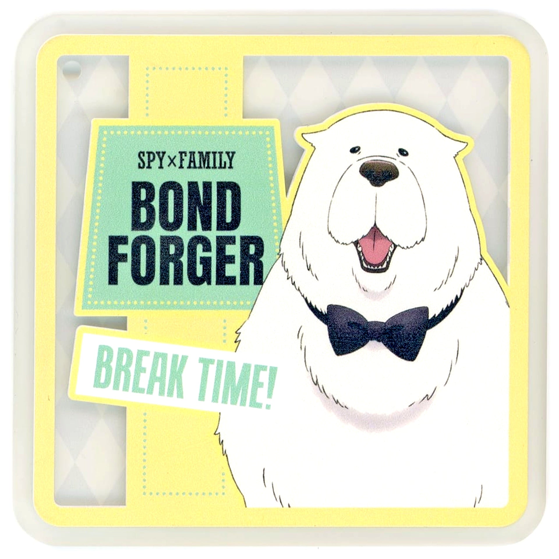 SPY x FAMILY Bond Forger Ichiban Kuji Thanks for Being You Rubber Coaster Prize G [USED]