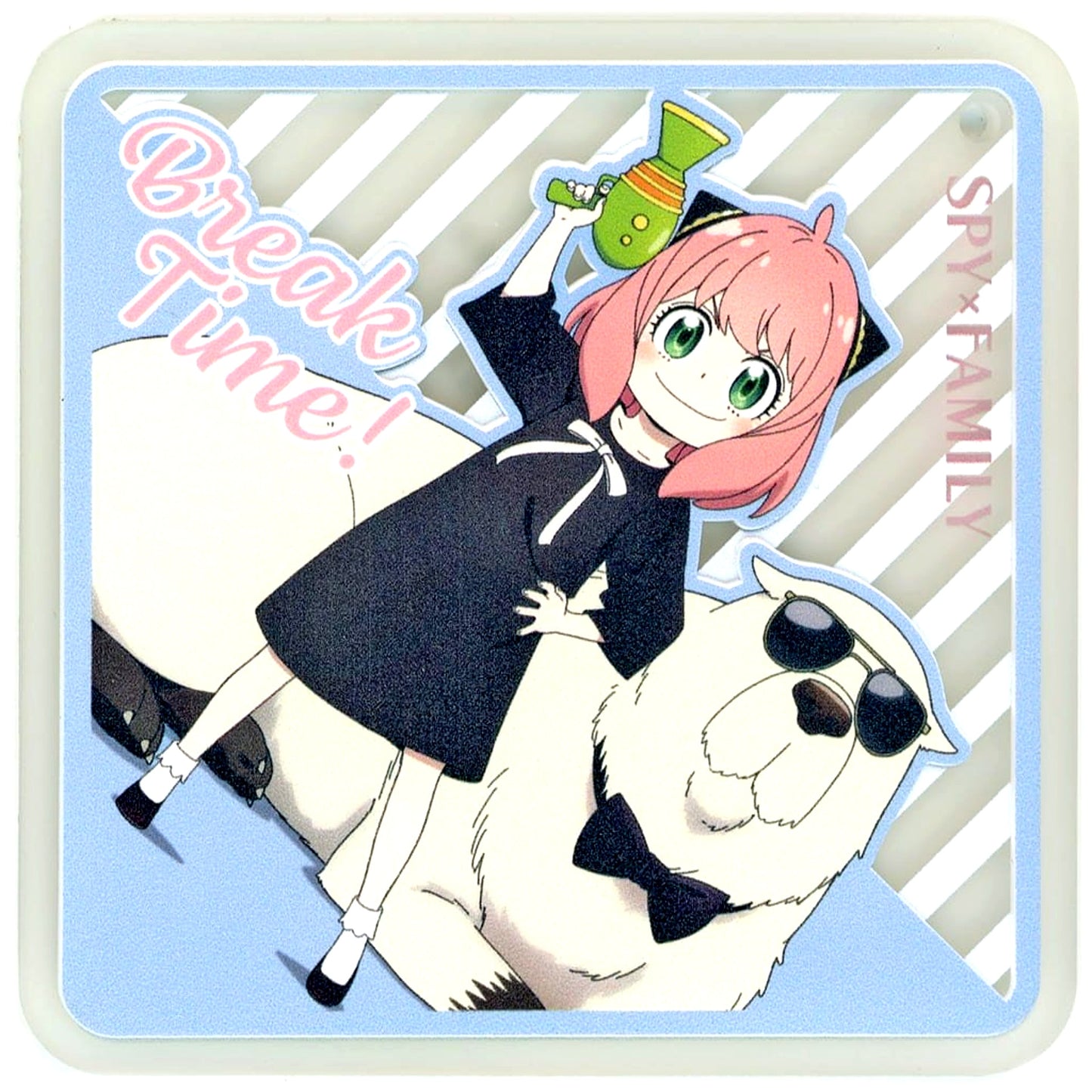SPY x FAMILY Anya Bond Break Time! Ichiban Kuji Thanks for Being You Rubber Coaster Prize G [USED]