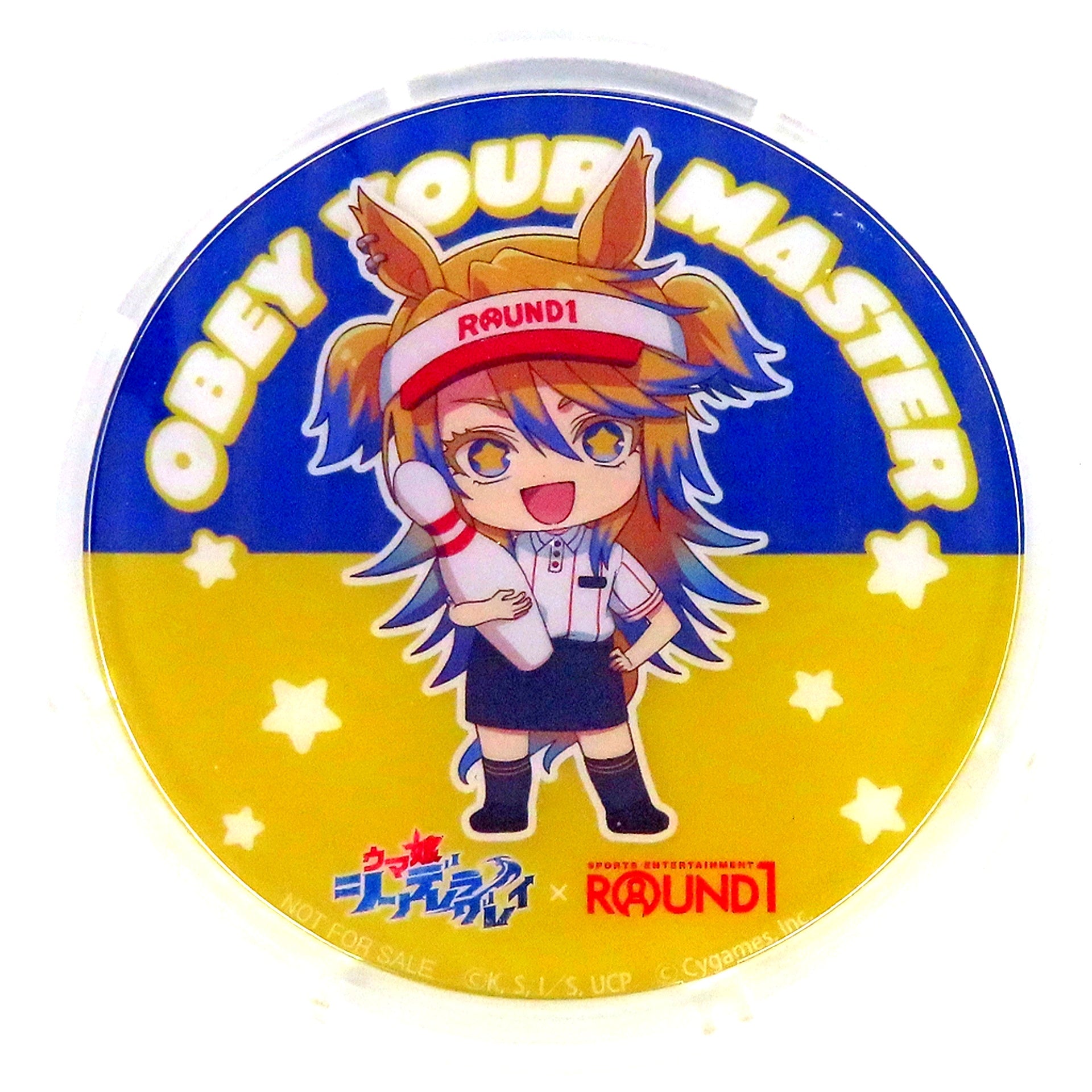 Obey Your Master Uma Musume Cinderella Gray Acrylic Coaster ROUND1 Collaboration Menu Order Bonus 2nd Half [USED]