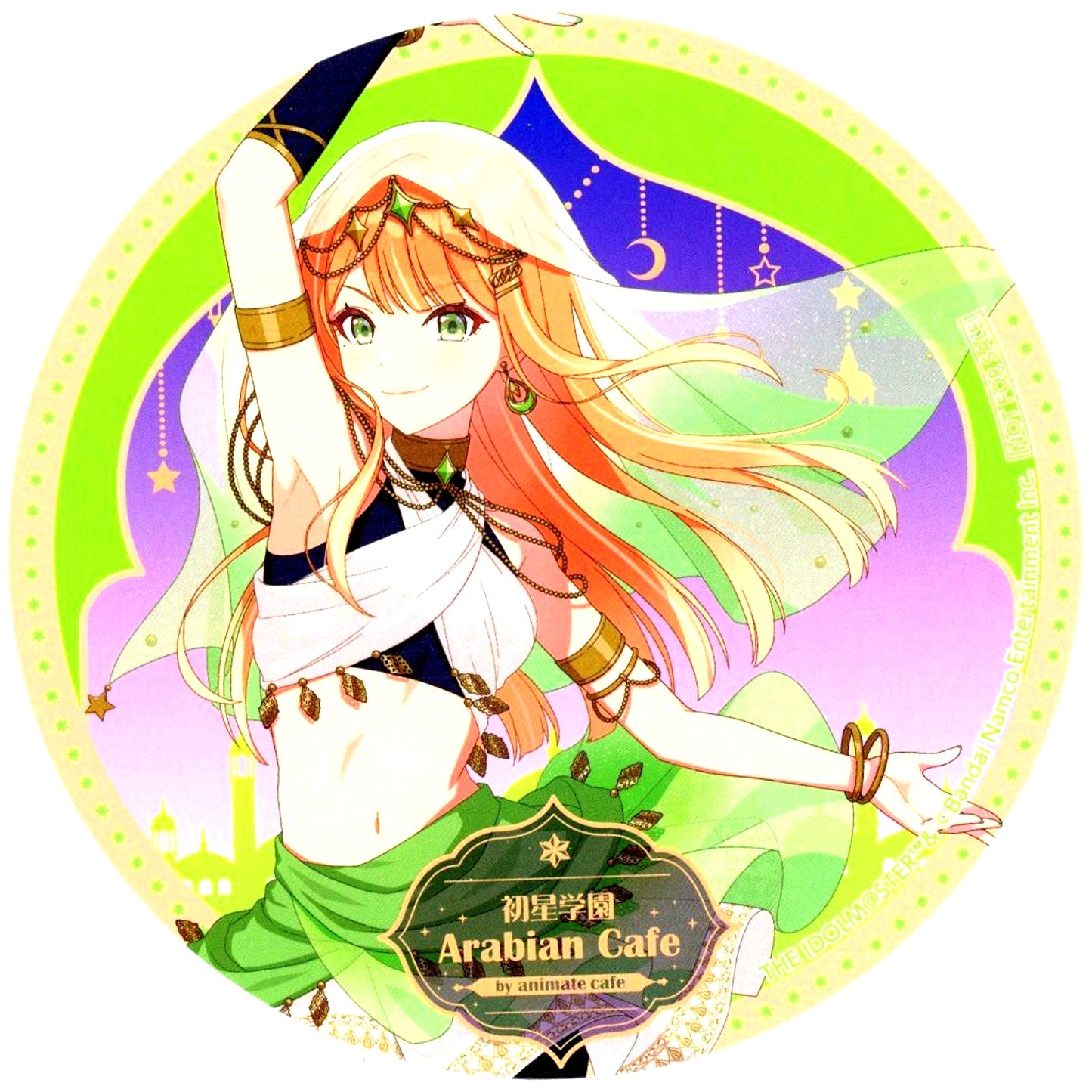 Sumika Shiun Gakuen Idolmaster Hatsuboshi Gakuen Arabian Cafe x animatecafe Collab Menu Order Bonus Random Coaster [USED]