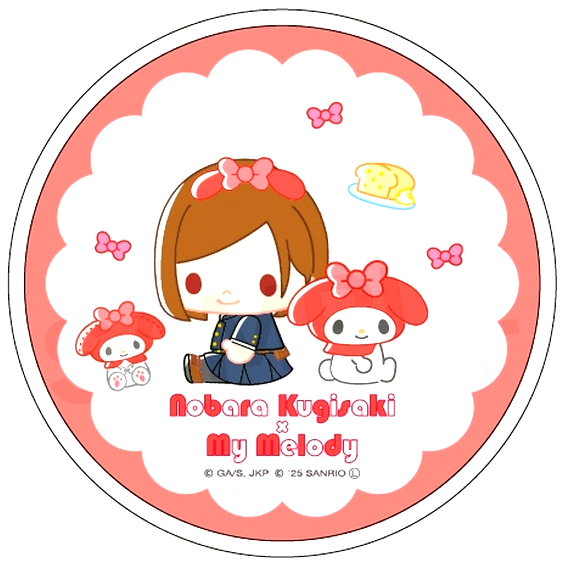 Nobara Kugisaki 03. x My Melody Glitter Coaster Jujutsu Kaisen x Sanrio Characters [USED]