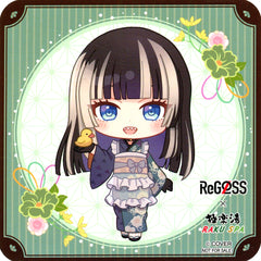 Juufuutei Raden Mini Chara Ver. Virtual YouTuber hololive ReGLOSS x Gokurakuyu RAKU SPA Collab Vol.7 Furo Life Collab Menu Order Bonus Original Coaster [USED]