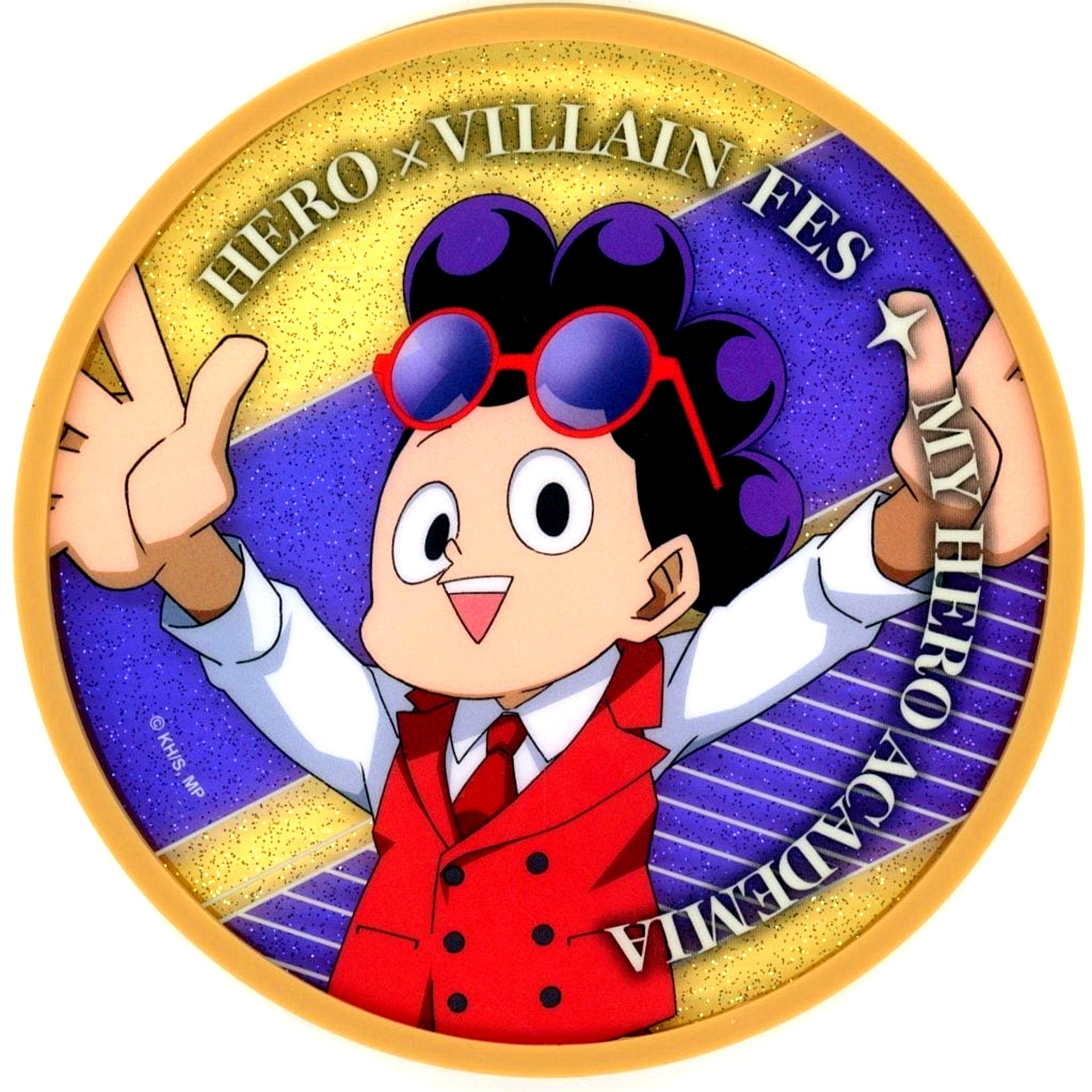 Minoru Mineta My Hero Academia Glitter Acrylic Coaster Hero x Villain Fes Pop Up Shop presented by TOHO animation [USED]