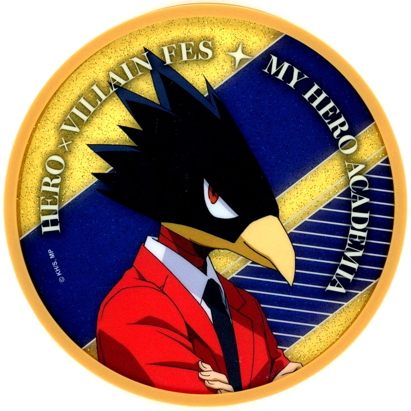Fumikage Tokoyami My Hero Academia Glitter Acrylic Coaster Hero x Villain Fes Pop Up Shop presented by TOHO animation [USED]