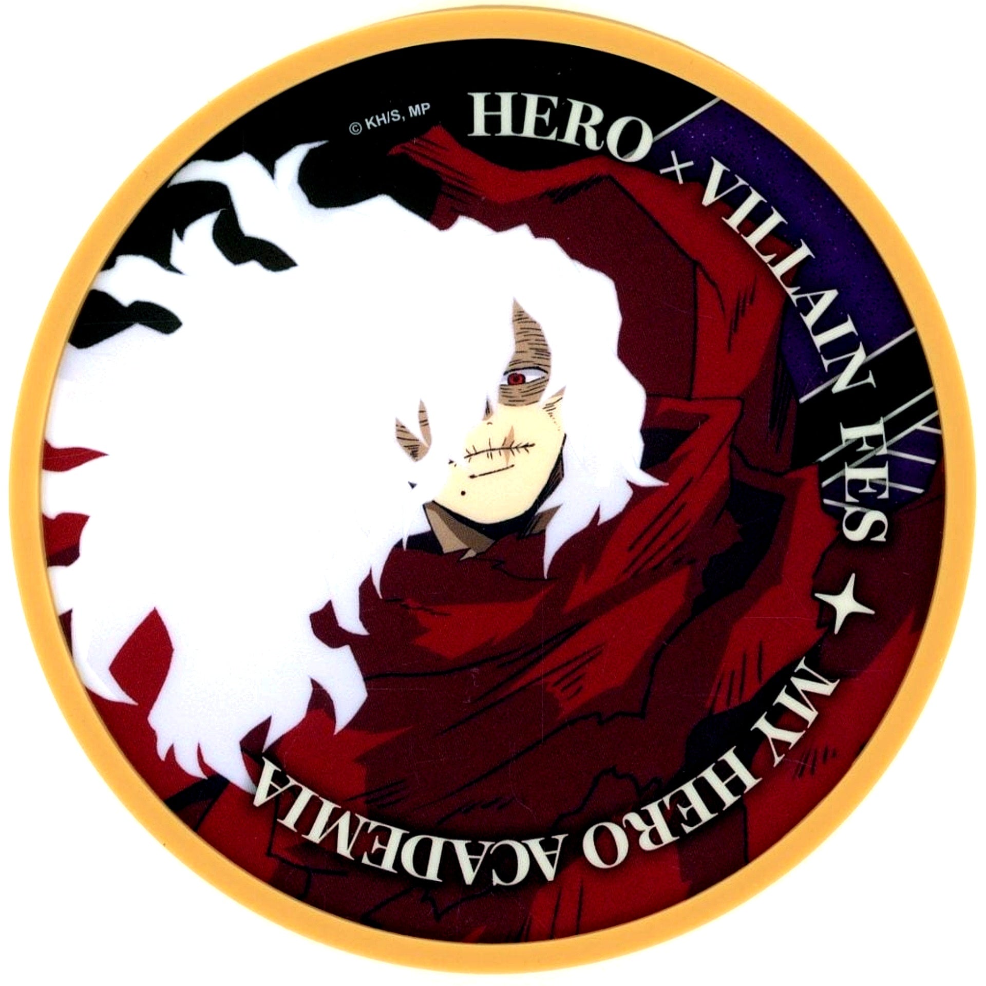 Tomura Shigaraki My Hero Academia Glitter Acrylic Coaster Hero x Villain Fes Pop Up Shop presented by TOHO animation [USED]