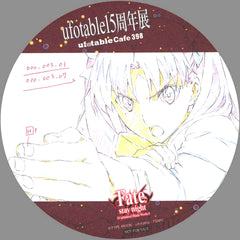 Rin Tohsaka Coaster Fate/stay night ufotable 15th Anniversary Exhibition cafe Drink Order Bonus [USED]
