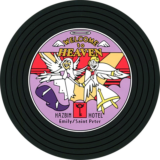 Welcome To Heaven G Prize Hazbin Hotel Record Style Rubber Coaster Ichiban Kuji [USED]