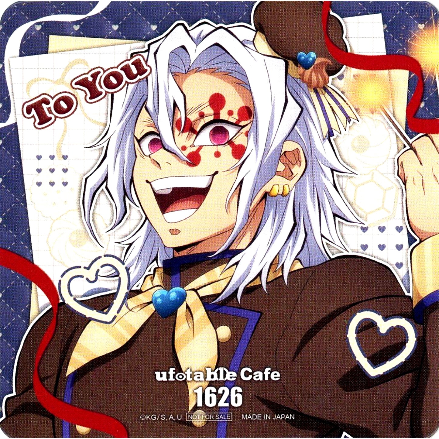 Tengen Uzui Demon Slayer Coaster ufotable Cafe Machi Asobi CAFE Valentine & White Day Event 2026 To you Period Drink Menu Order Bonus [USED]