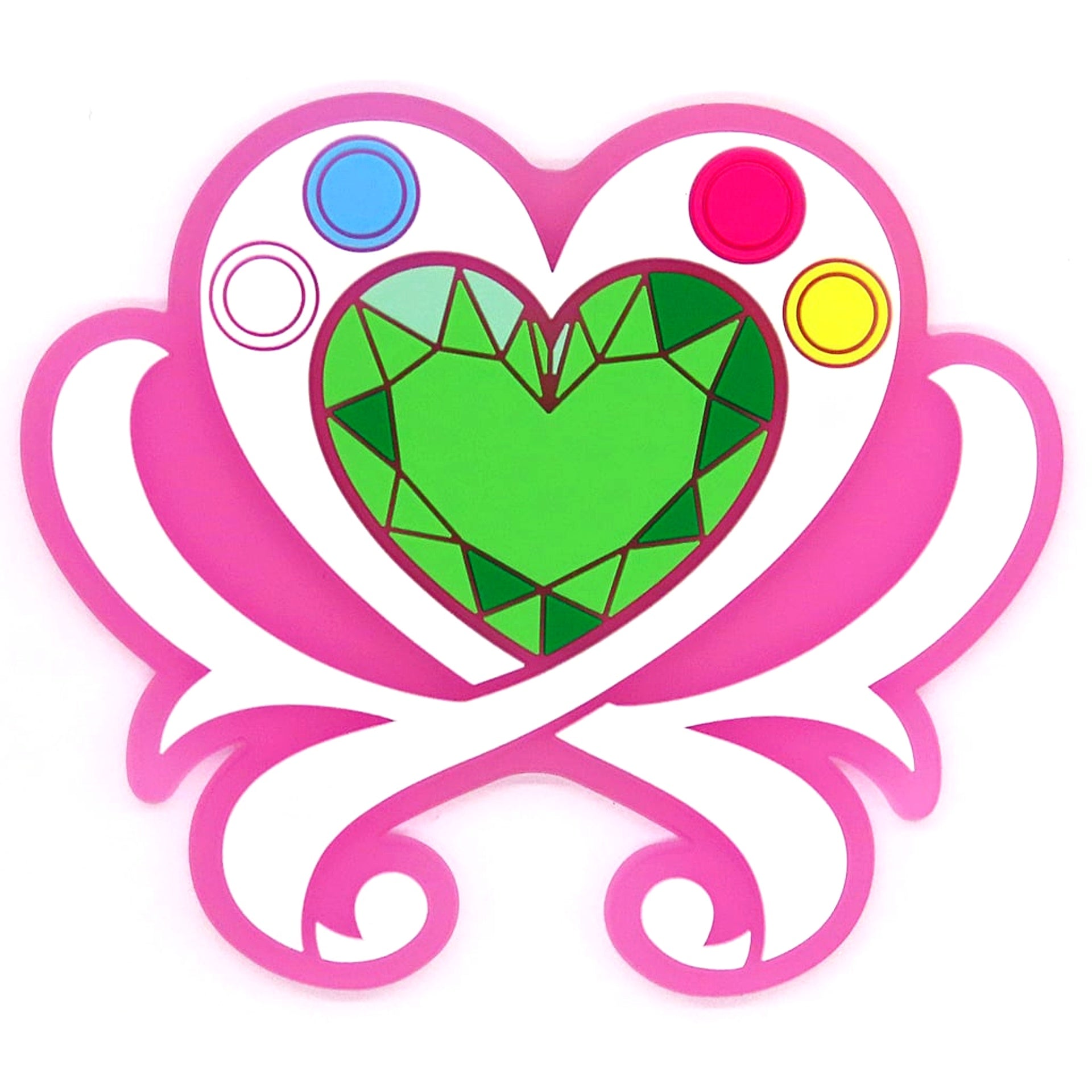 HeartCatch PreCure G Prize Rubber Coaster Oyakudachi Collection Ichiban Kuji PreCure Shining moment [USED]