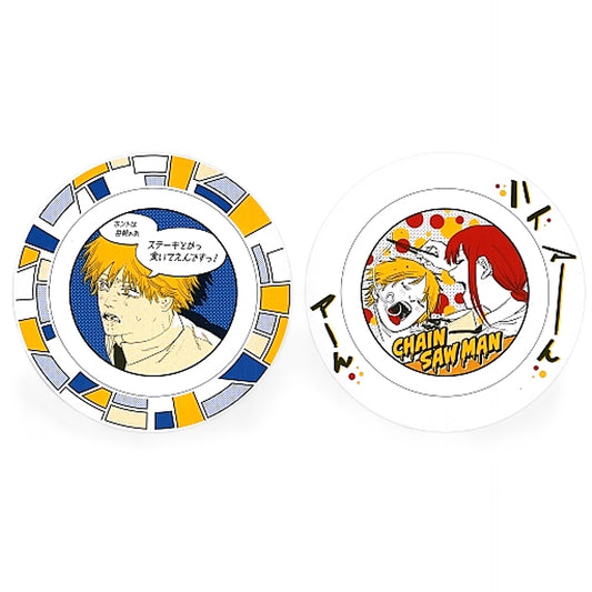 Denji Makima Chainsaw Man Premium Plate All 2 Types Set Plate [USED]