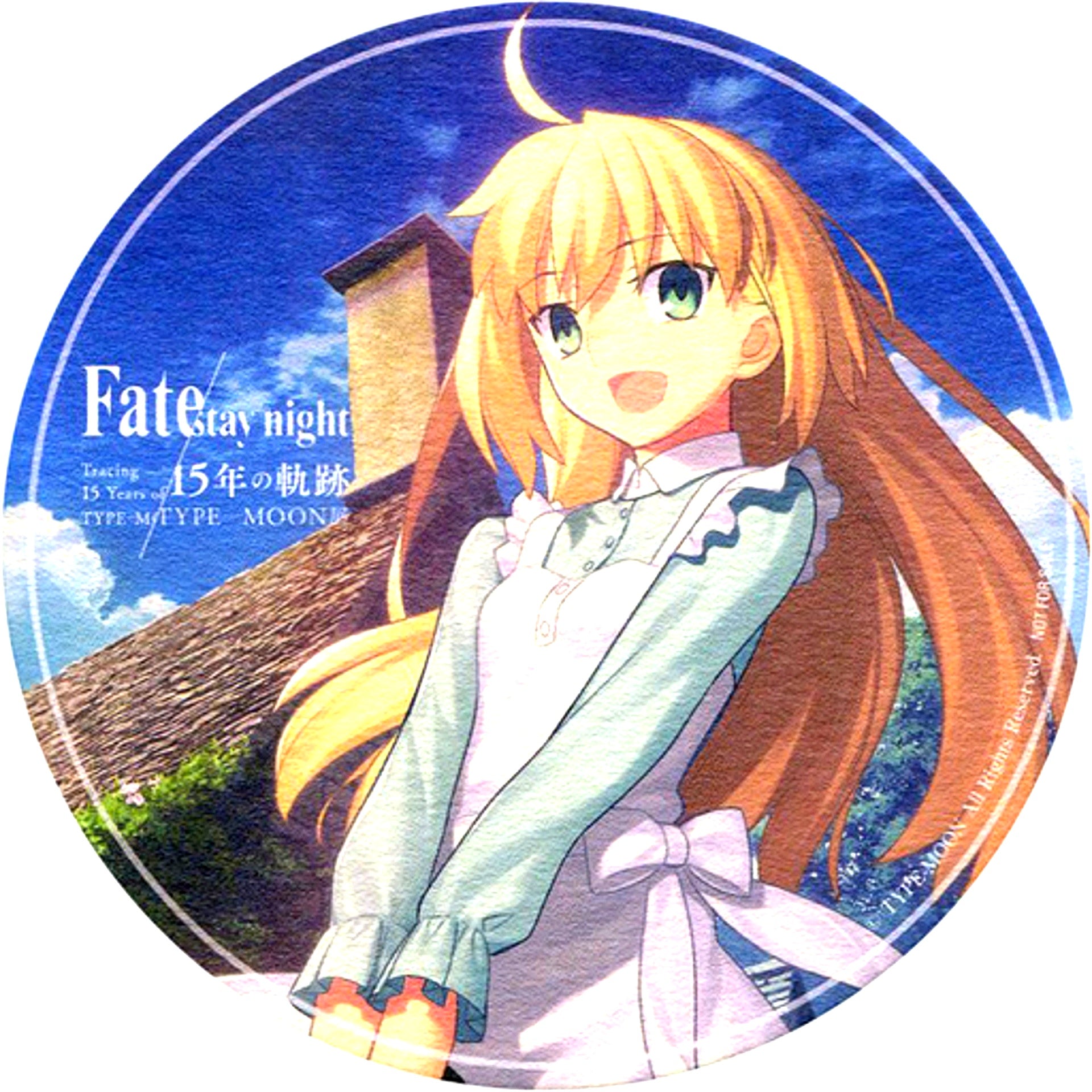 Saber Dress Full Body Fate/stay night Coaster TYPE-MOON Exhibition 15 Years of Trace Cafe Order Bonus [USED]