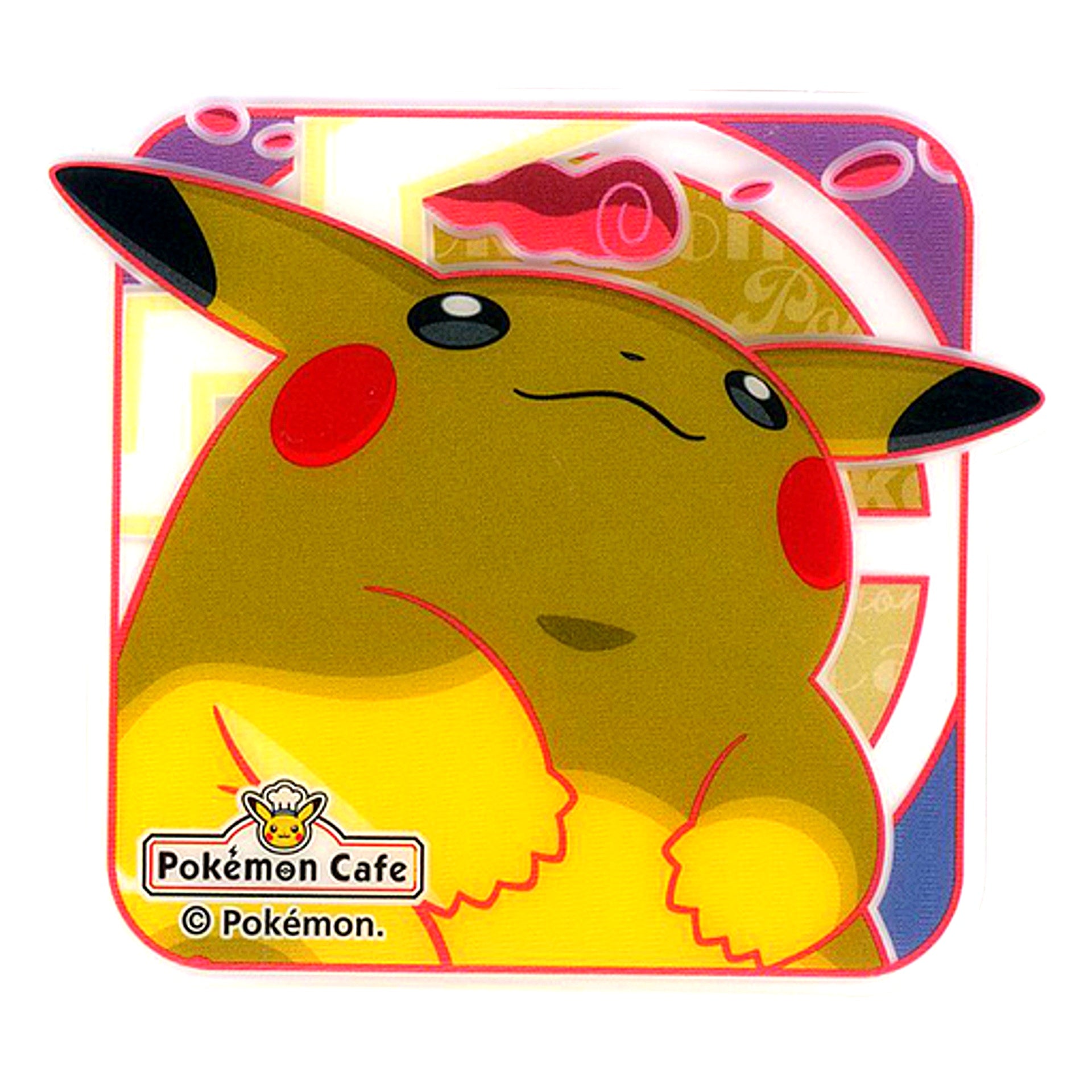 Pikachu Gigantamax Clear Coaster Pokemon Pokemon Cafe Drink Order Bonus Vol. 9 [USED]