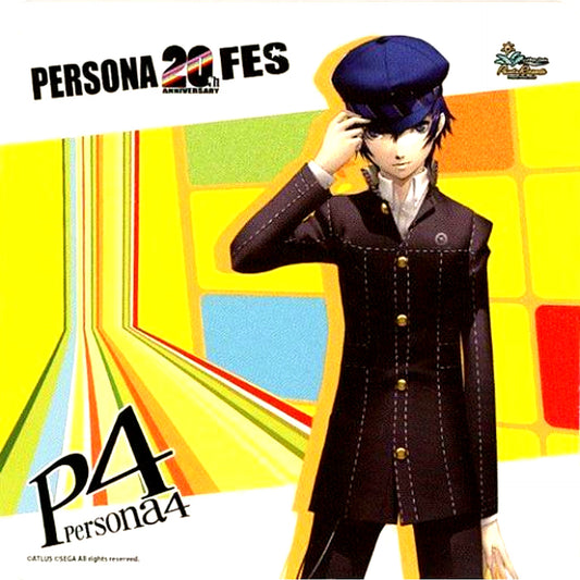 Naoto Shirogane Persona 4 Original Coaster Persona 20th Fes x Pasela Collabo Cafe Menu Order Bonus [USED]