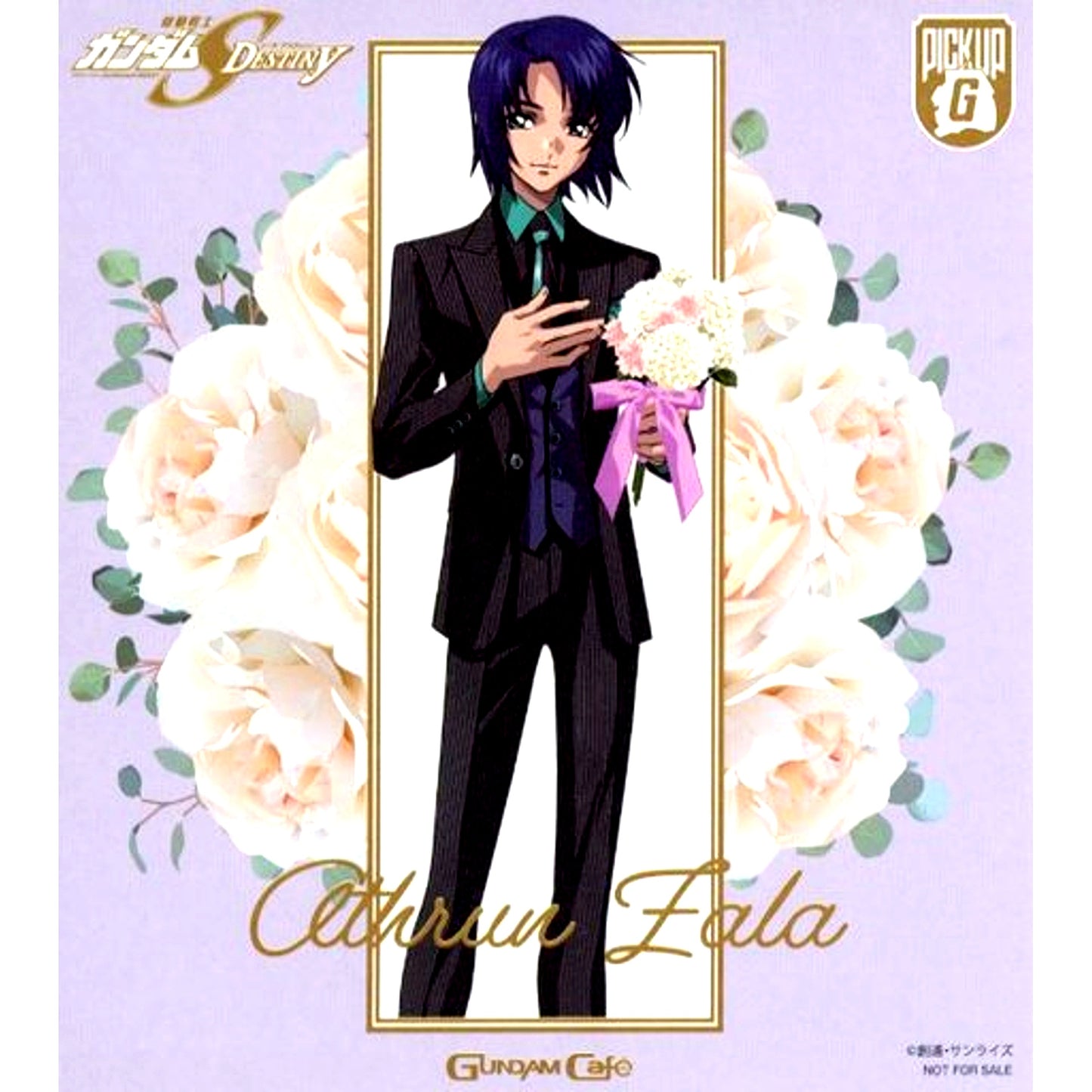 Athrun Zala Shikishi Style Coaster Mobile Suit Gundam SEED DESTINY GUNDAM Cafe Finale Party Drink Menu Order Bonus [USED]