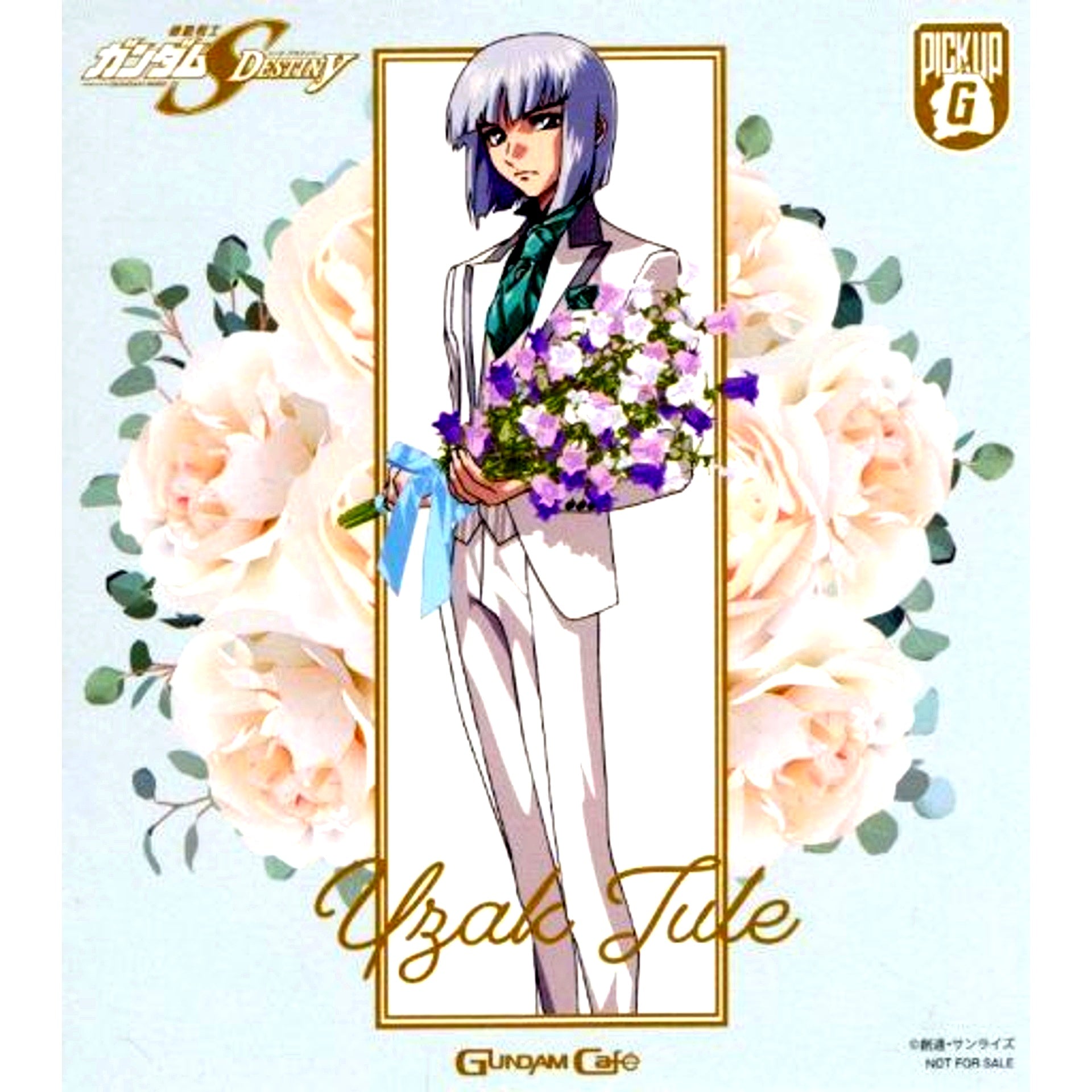 Yzak Joule Shikishi Style Coaster Mobile Suit Gundam SEED DESTINY GUNDAM Cafe Finale Party Drink Menu Order Bonus [USED]