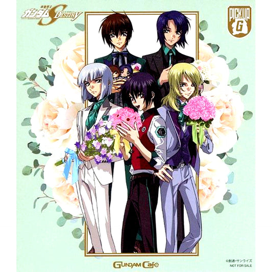 All Characters Shikishi Style Coaster Mobile Suit Gundam SEED DESTINY GUNDAM Cafe Finale Party Drink Menu Order Bonus [USED]