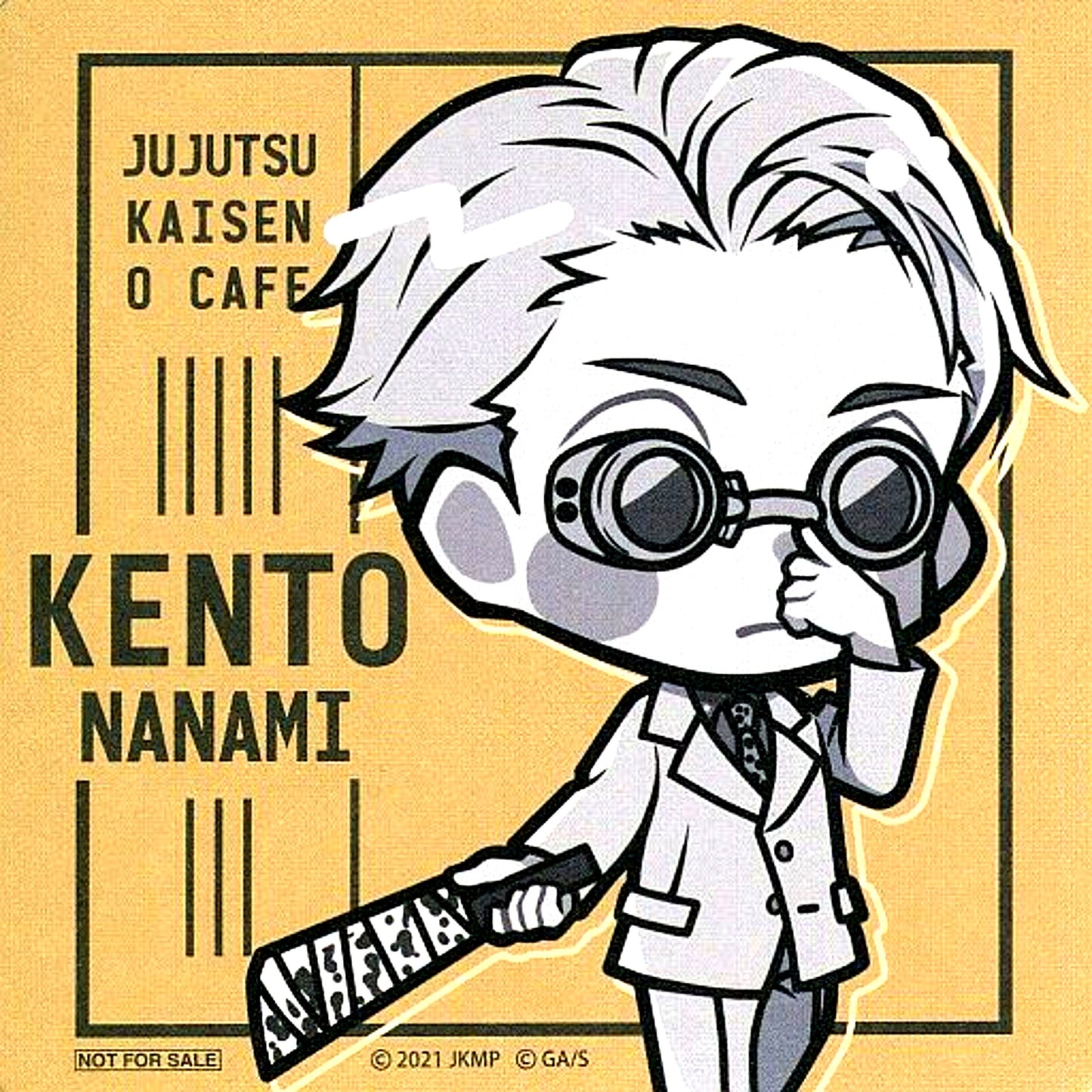 Kento Nanami Jujutsu Kaisen 0 the Movie Cafe Menu Order Bonus Coaster [USED]
