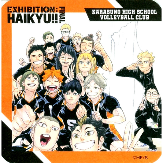 Group Karasuno High School Haikyu!! Exhibition FINAL Art Coaster FINAL Box Purchase Bonus [USED]
