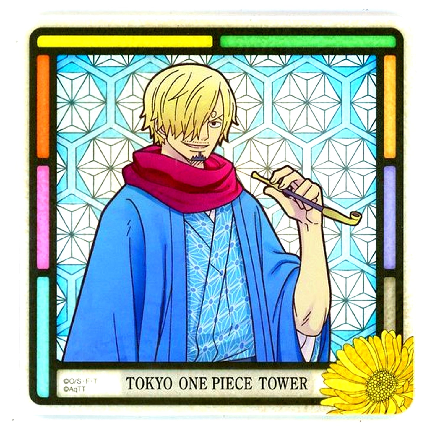 Sanji ONE PIECE Mugiwara Store Tokyo ONE PIECE Tower 5th Anniversary Acrylic Coaster [USED]