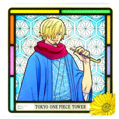 Sanji ONE PIECE Mugiwara Store Tokyo ONE PIECE Tower 5th Anniversary Acrylic Coaster [USED]