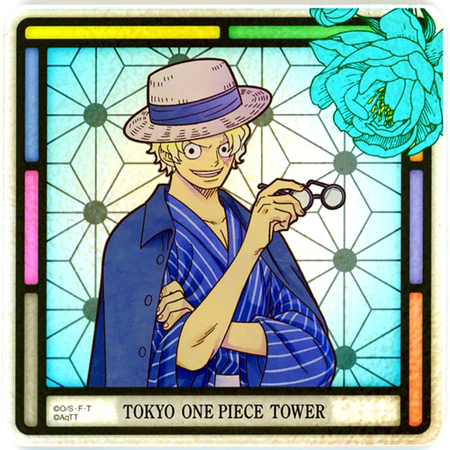 Sabo ONE PIECE Mugiwara Store Tokyo ONE PIECE Tower 5th Anniversary Acrylic Coaster [USED]