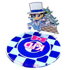 Kaito Kid Detective Conan Osaka Castle Honjin SPECIAL SHOP Acrylic Stand Coaster [USED]