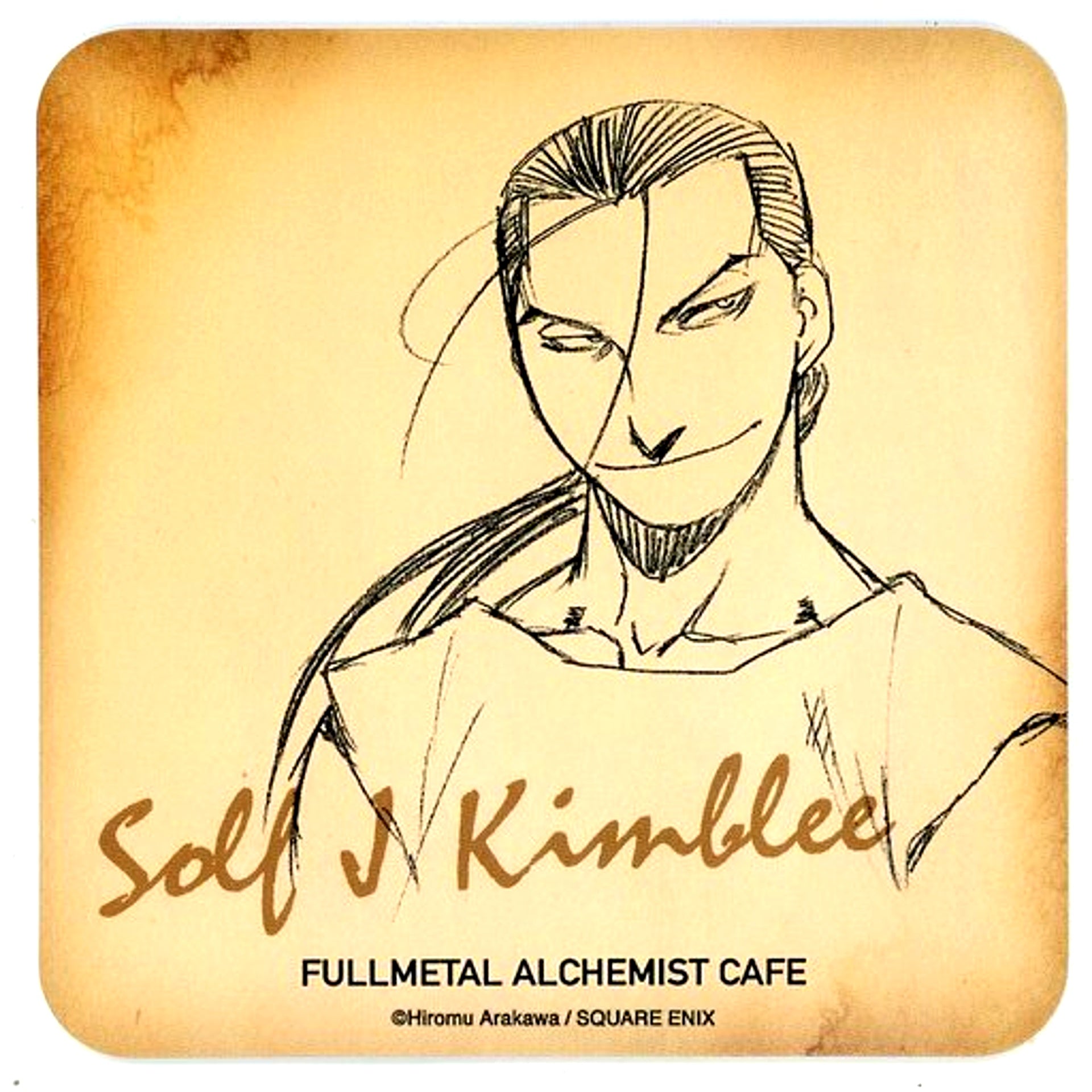 Solf J. Kimblee Coaster Fullmetal Alchemist Cafe 2019 in Anipara Cafe Vol. 2 Collaboration Menu Order Bonus [USED]