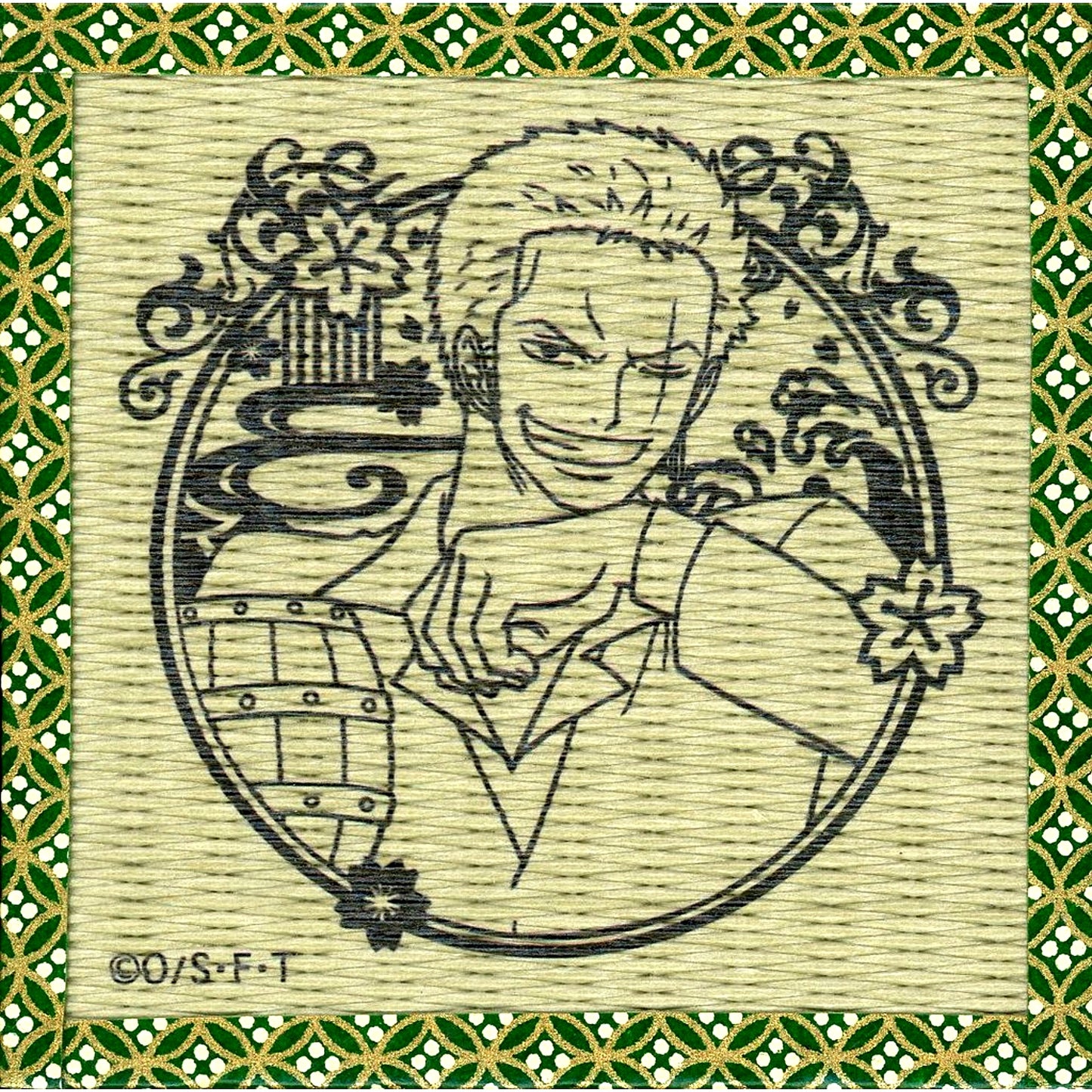 Roronoa Zoro ONE PIECE Tatami Coaster 2018 [USED]