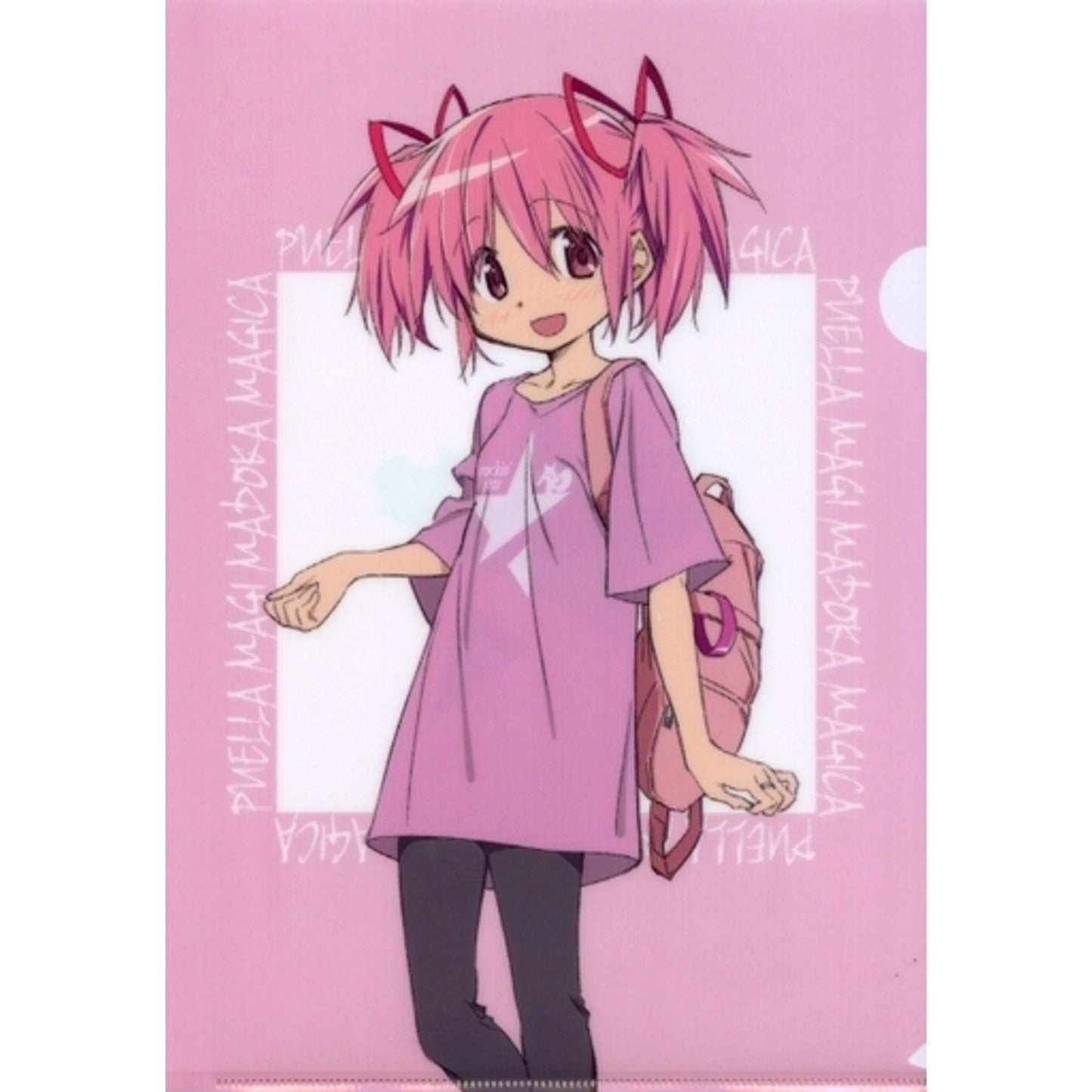 Madoka Kaname Illustration A4 Clear File rockin'star x Puella Magi Madoka Magica Vol. 1 [USED]