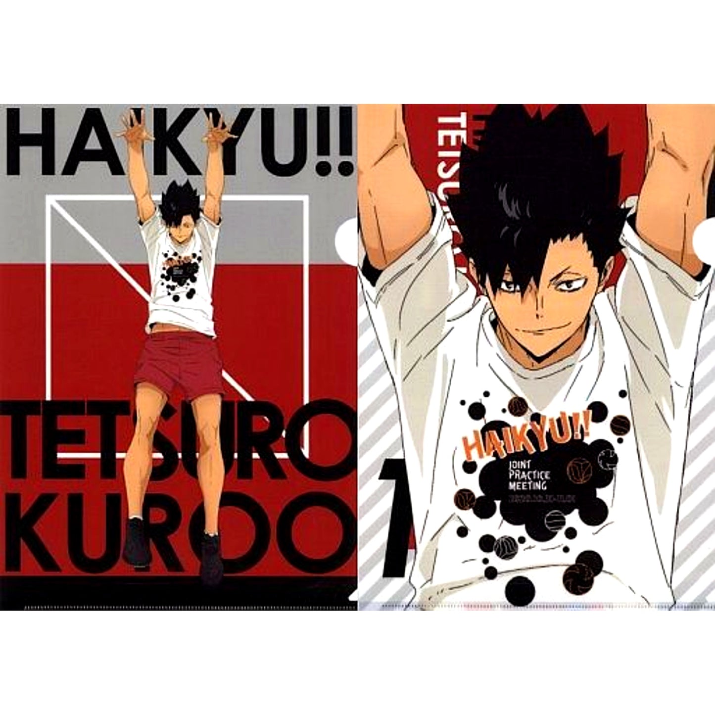 Tetsuro Kuroo A4 Clear File Set Haikyu!! Joint Practice 2020 [USED]