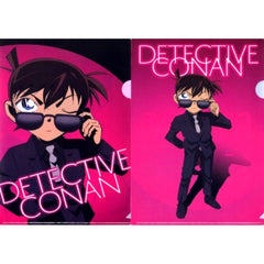 Conan Edogawa L Prize A4 Clear File Set of 2 Sega Lucky Kuji Detective Conan Secret suit collection [USED]