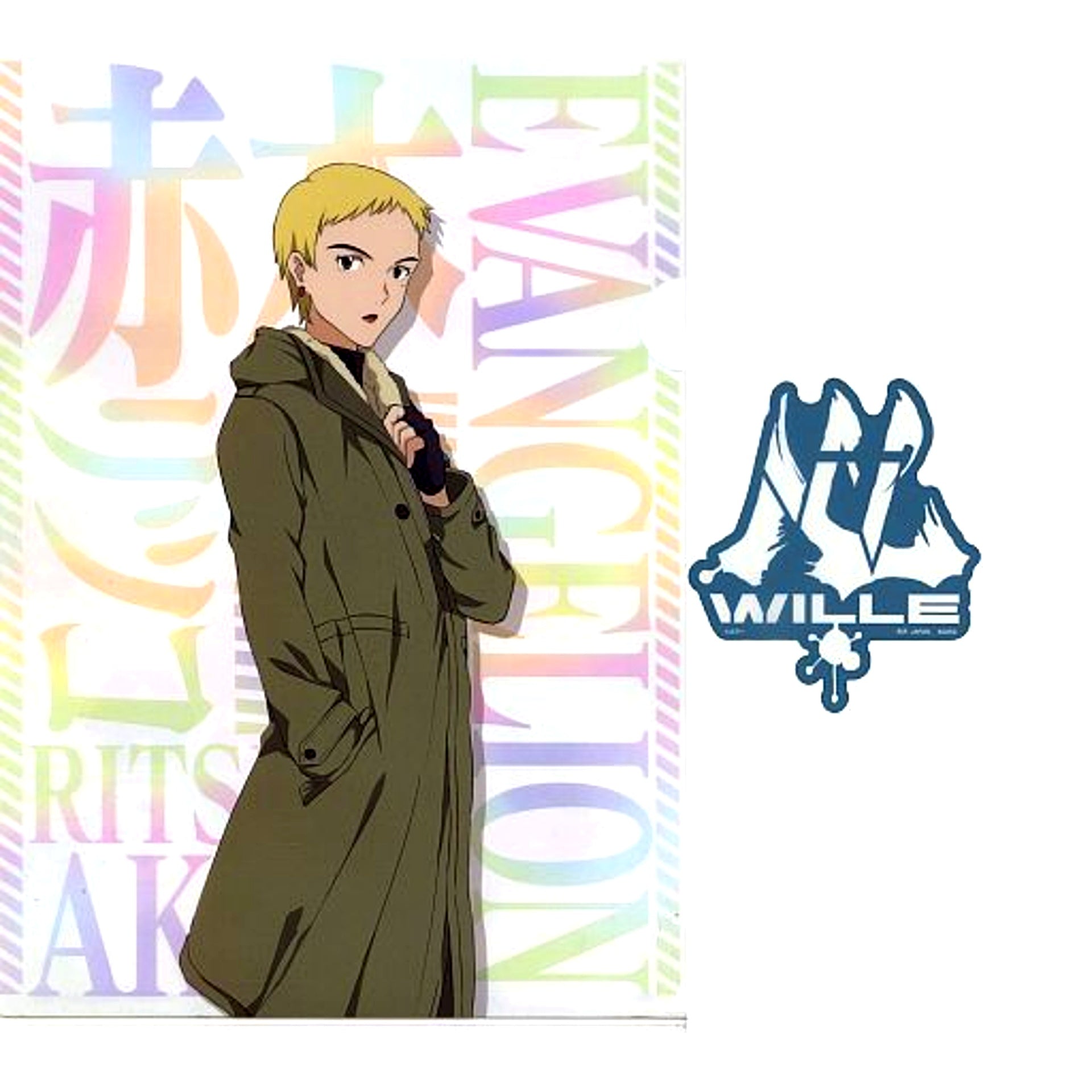 Ritsuko Akagi A4 Clear File and Sticker Set Ichiban Kuji Evangelion Shogoki Boso Prize G [USED]