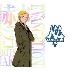Ritsuko Akagi A4 Clear File and Sticker Set Ichiban Kuji Evangelion Shogoki Boso Prize G [USED]