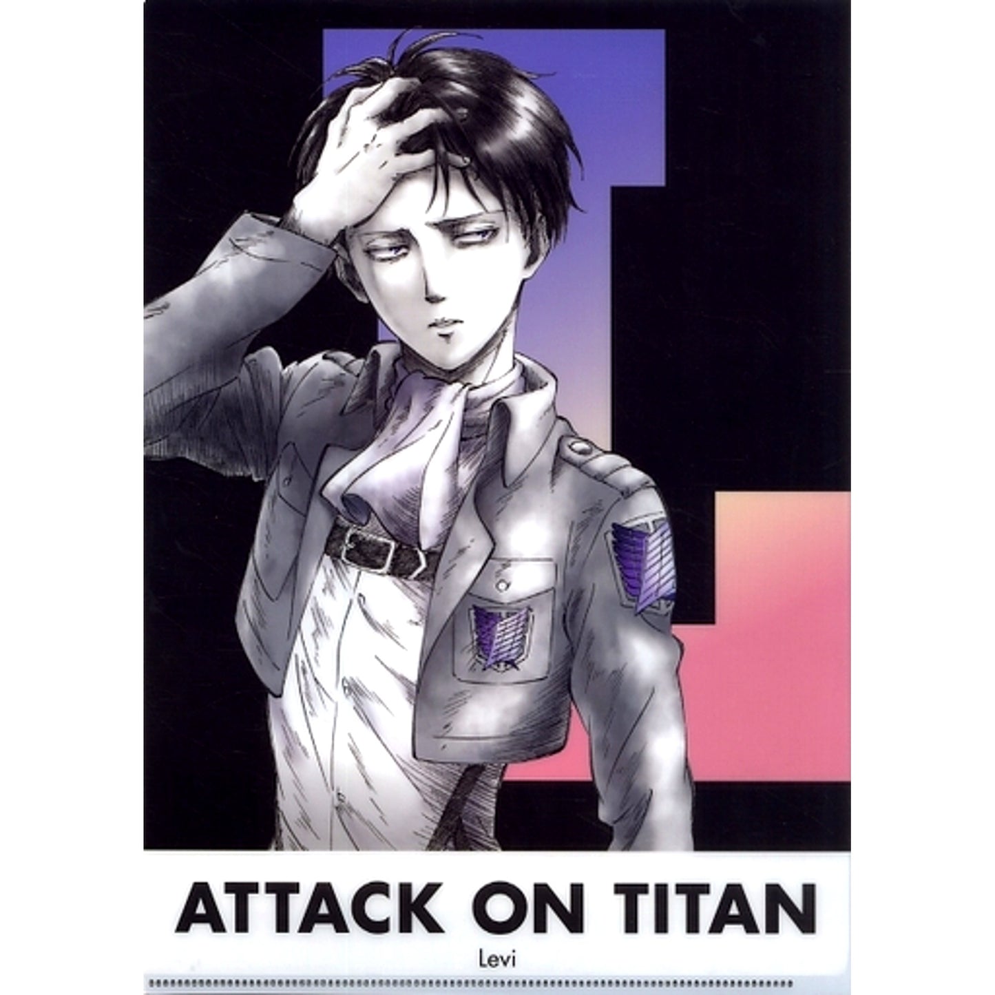 Levi Ackerman WIT STUDIO Illustration A4 Clear File Attack on Titan [USED]
