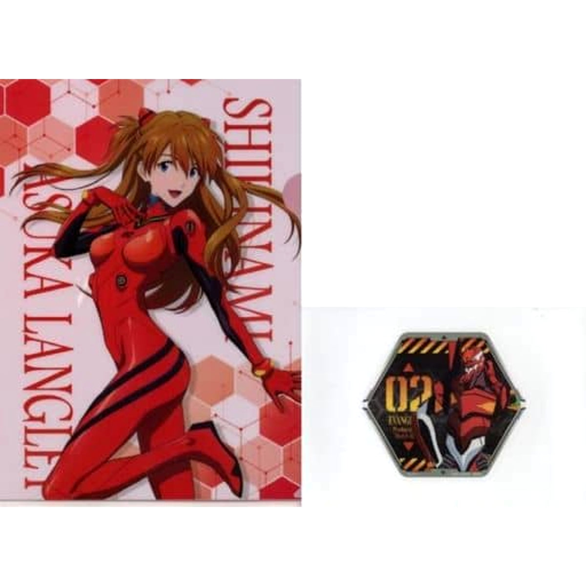 Evangelion Asuka Shikinami Langley Red Plug Suit Ichiban Kuji Eva Pilots Gather! A4 Clear File & Sticker Set Prize H [USED]