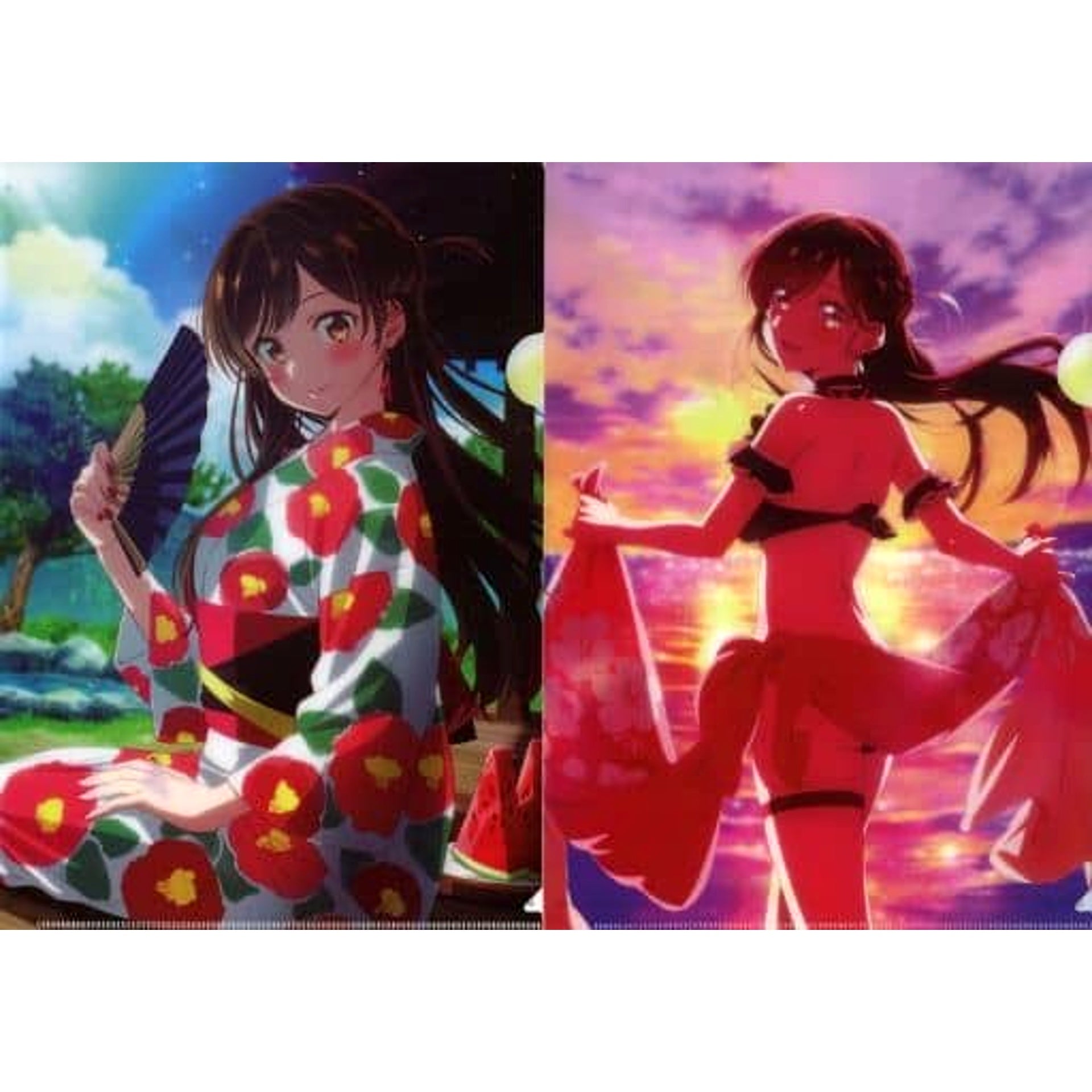 Rent-a-Girlfriend Chizuru Mizuhara Ichiban Kuji Manzokudo 4 Natsumoyo, Koimoyo A4 File Folder Set Prize F [USED]