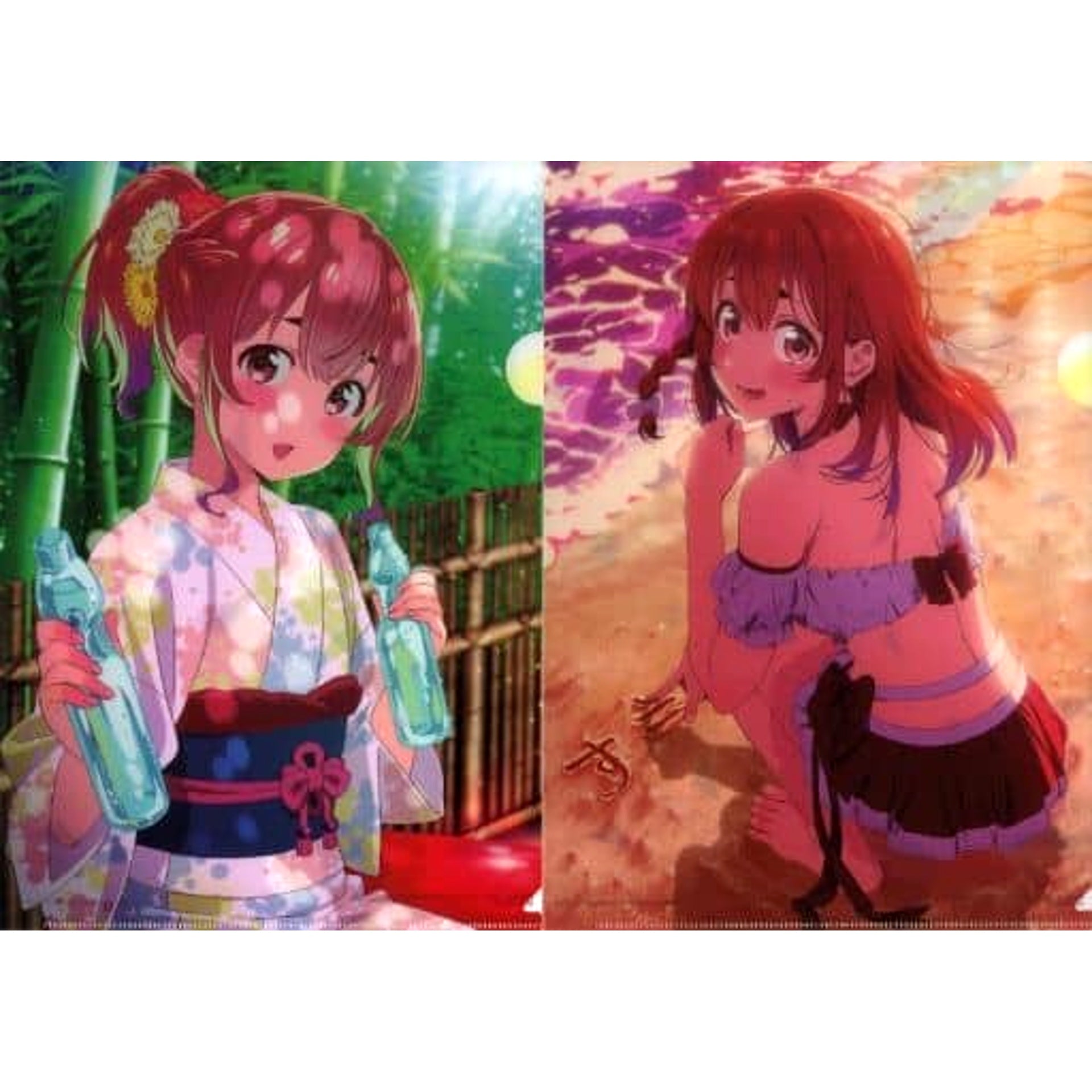 Rent-a-Girlfriend Sumi Sakurasawa Ichiban Kuji Manzokudo 4 Natsumoyo, Koimoyo A4 File Folder Set Prize F [USED]