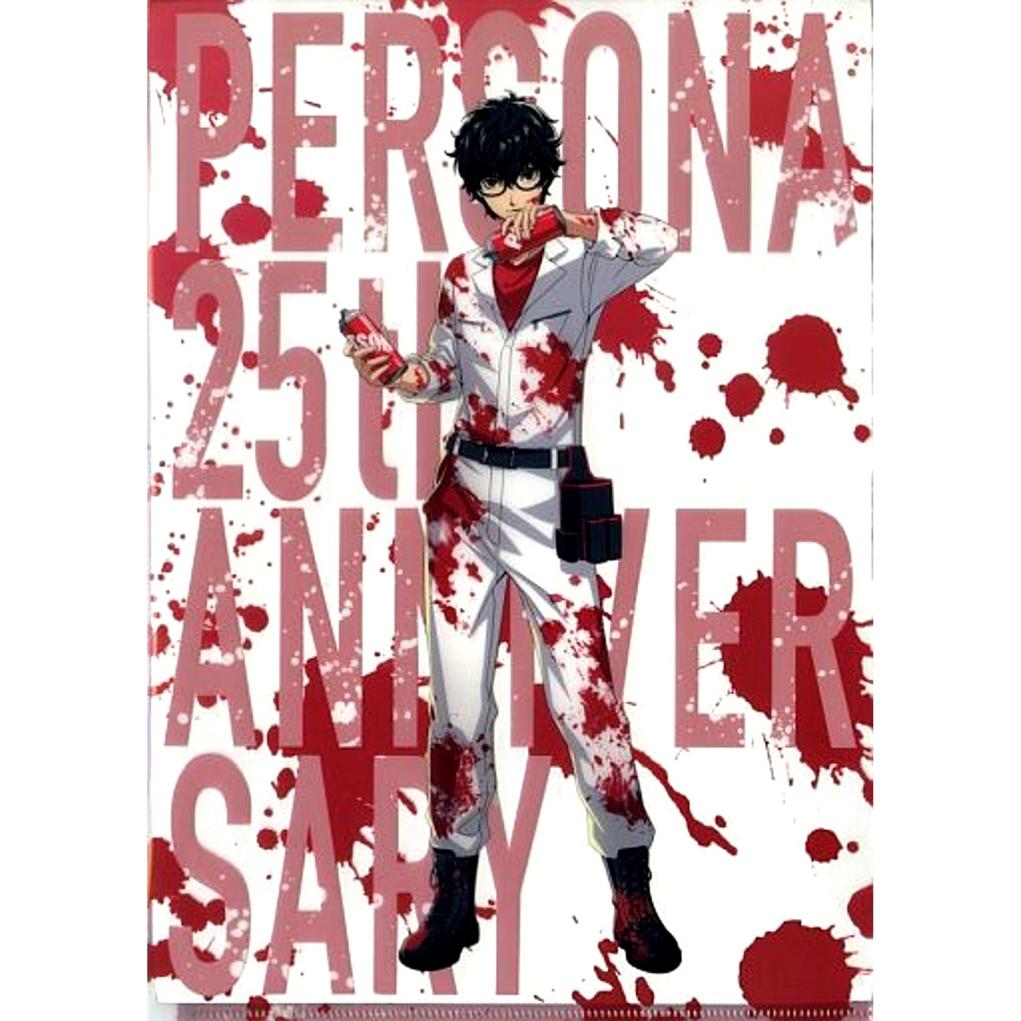 Protagonist A4 Clear File Persona 5 Persona Series 25th Anniversary Animate Limited [USED]