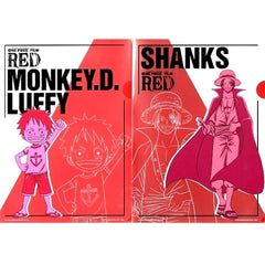 One Piece Film Red Monkey D. Luffy Childhood Shanks Ichiban Kuji A4 File Folder Set Prize I [USED]